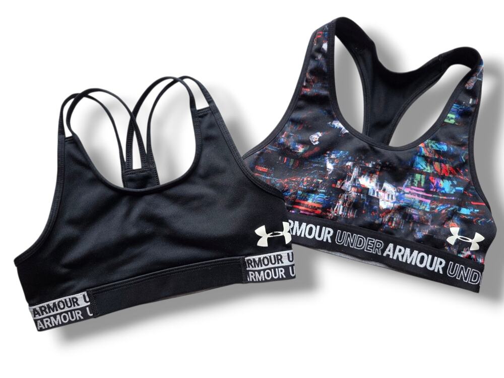 Under Armour Girls Sports Bra Bundle Size Youth Large YLG Bundle of 2